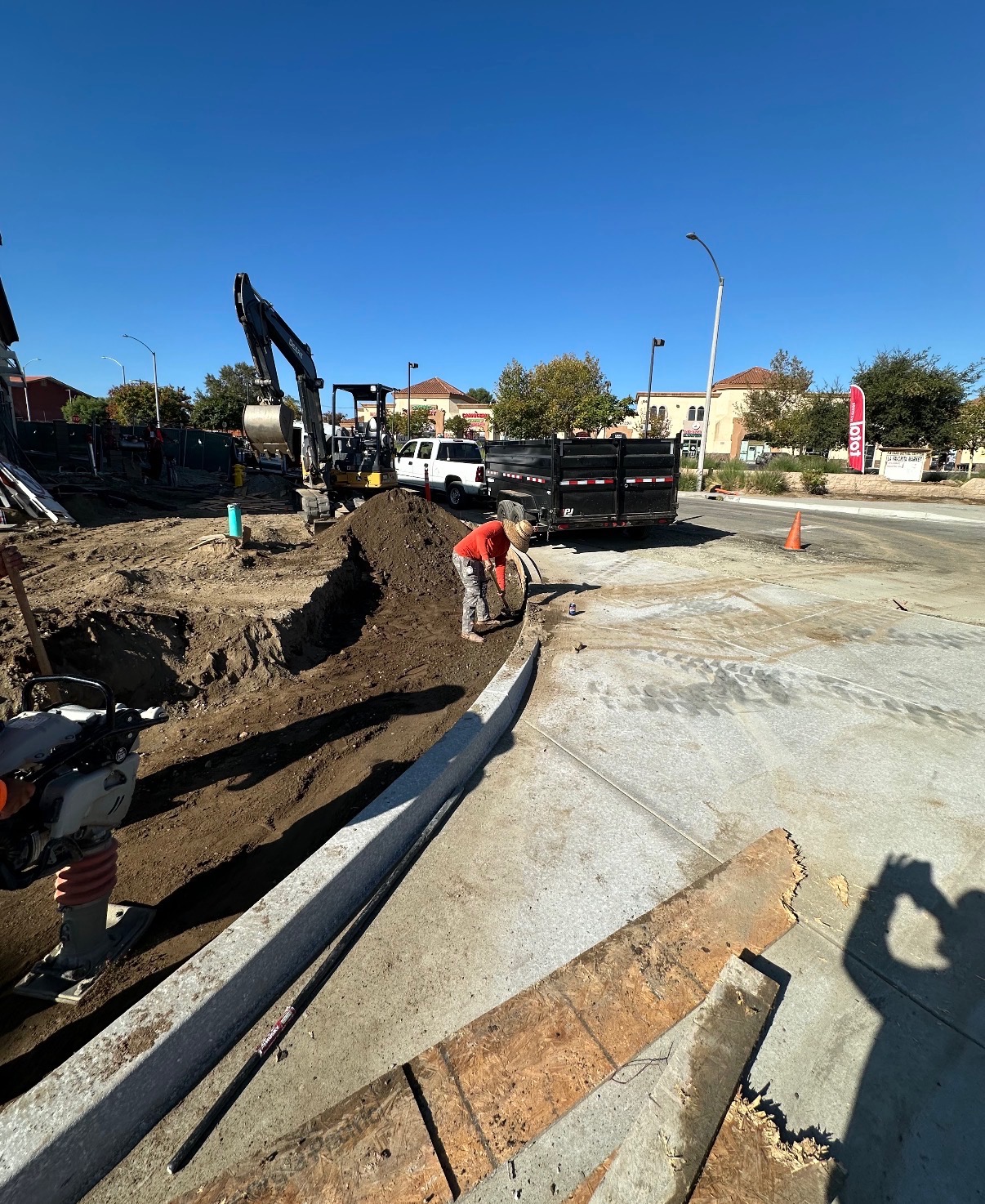 Curb & Grading Job